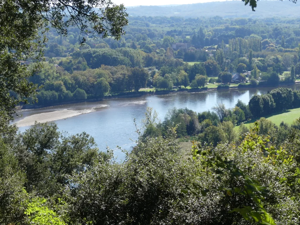 Cingle de Trémolat — la Dordogne vue du belvédère au-dessus du cingle