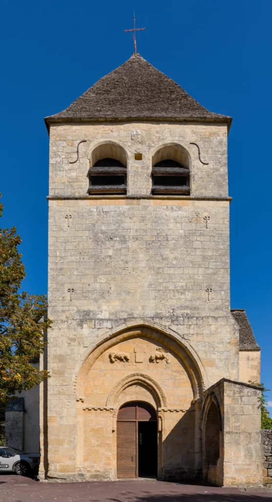 Vitrac — le clocher roman de l'église Saint-Martin